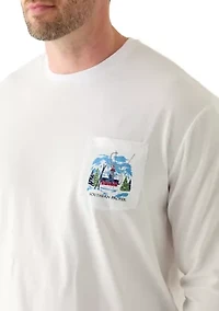 Big & Tall Long Sleeve Ski Dog Shirt