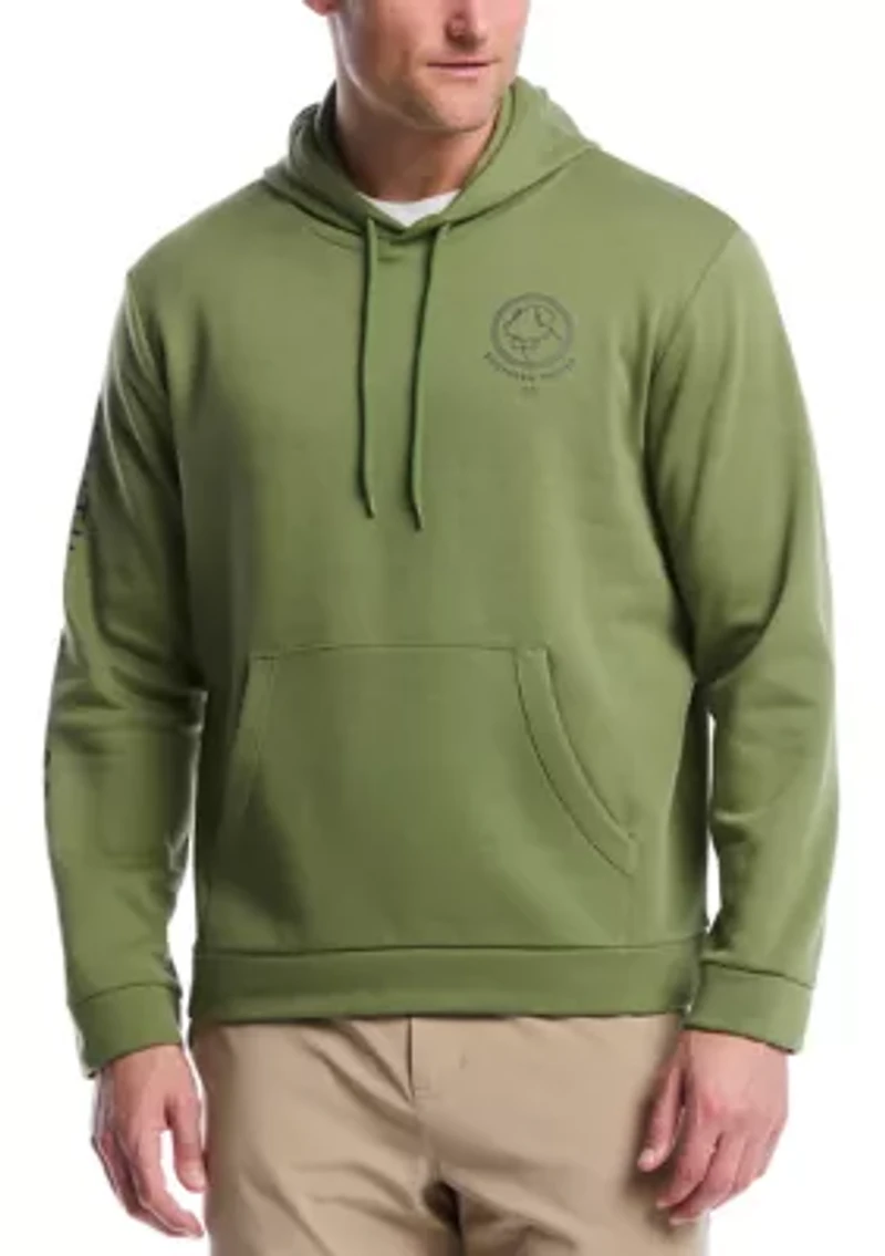 Big & Tall Linear Dog Graphic Hoodie