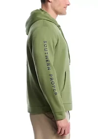 Big & Tall Linear Dog Graphic Hoodie