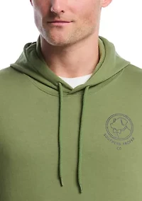 Big & Tall Linear Dog Graphic Hoodie