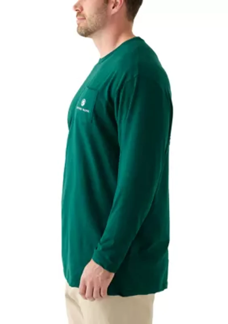 Big & Tall Graphic Long Sleeve Ski Lodge T-Shirt