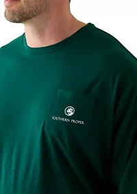 Big & Tall Graphic Long Sleeve Ski Lodge T-Shirt