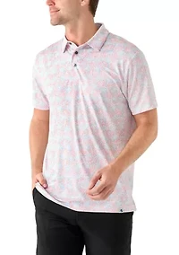 Short Sleeve Beach Conversational Polo Shirt