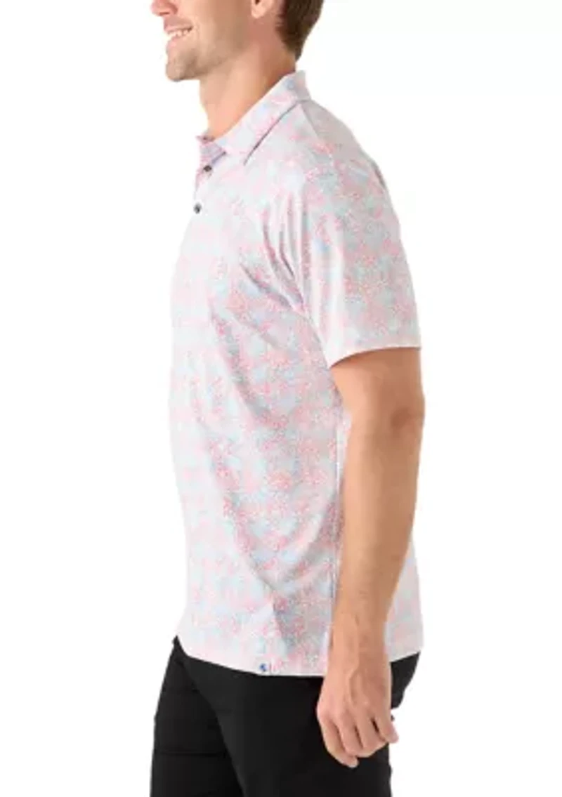 Short Sleeve Beach Conversational Polo Shirt