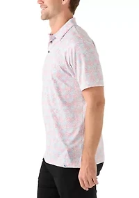Short Sleeve Beach Conversational Polo Shirt