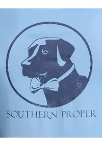 Short Sleeve Distressed Effect Dog Graphic T-Shirt