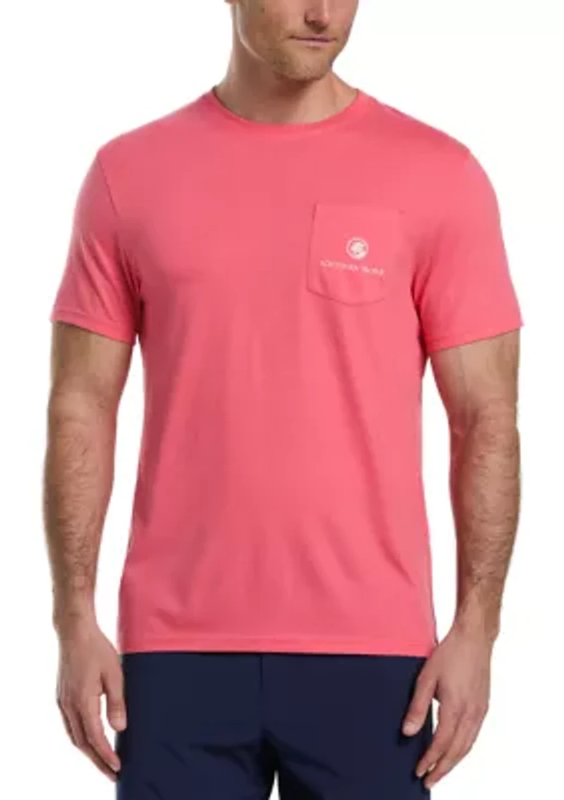 Short Sleeve Sailboat Graphic T-Shirt