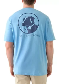 Big & Tall Graphic Short Sleeve Silhouette Dog T-Shirt