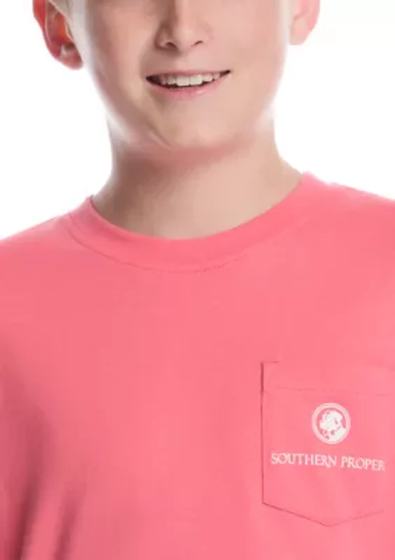 Big & Tall Short Sleeve Sailboat Graphic T-Shirt