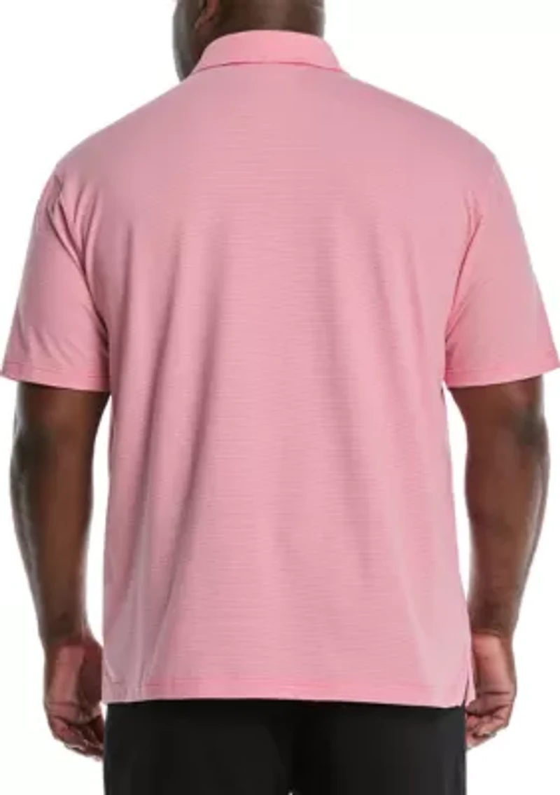Big & Tall Feeder Stripe Polo Shirt with Chest Pocket