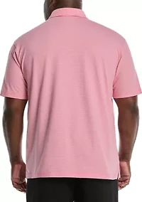 Big & Tall Feeder Stripe Polo Shirt with Chest Pocket