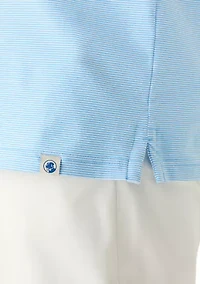 Big & Tall Feeder Stripe Polo Shirt with Chest Pocket