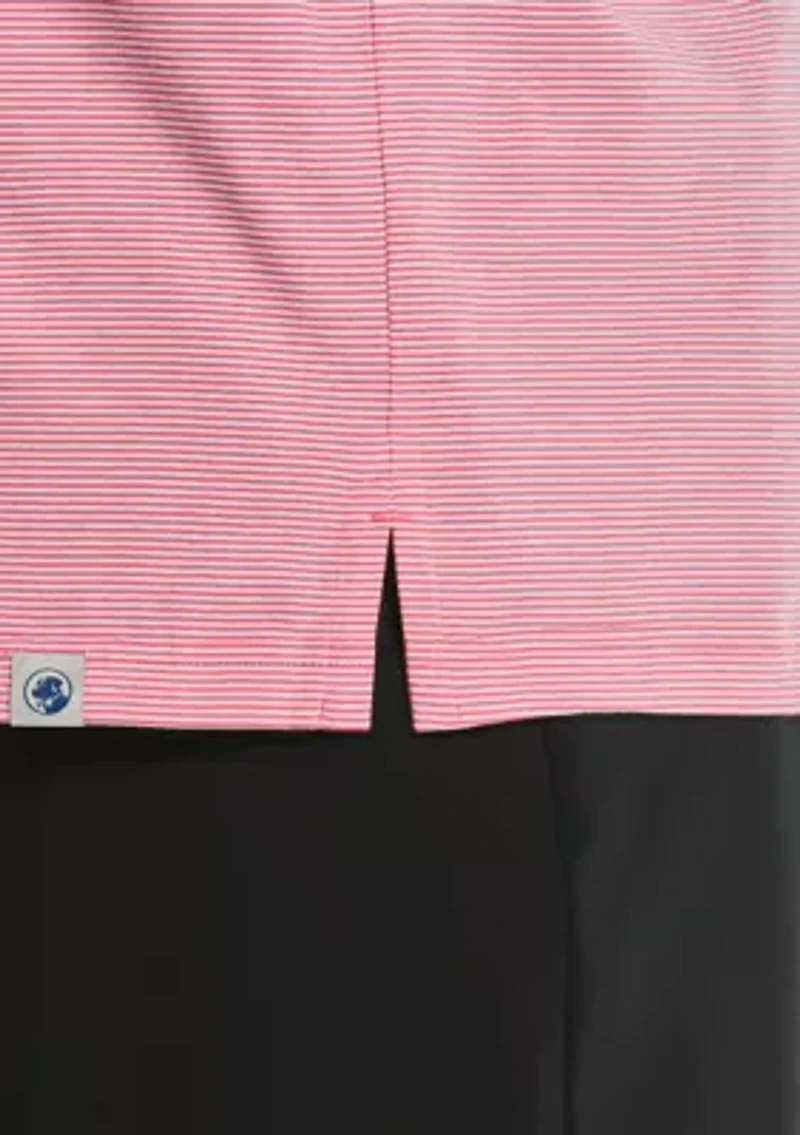 Big & Tall Feeder Stripe Polo Shirt with Chest Pocket