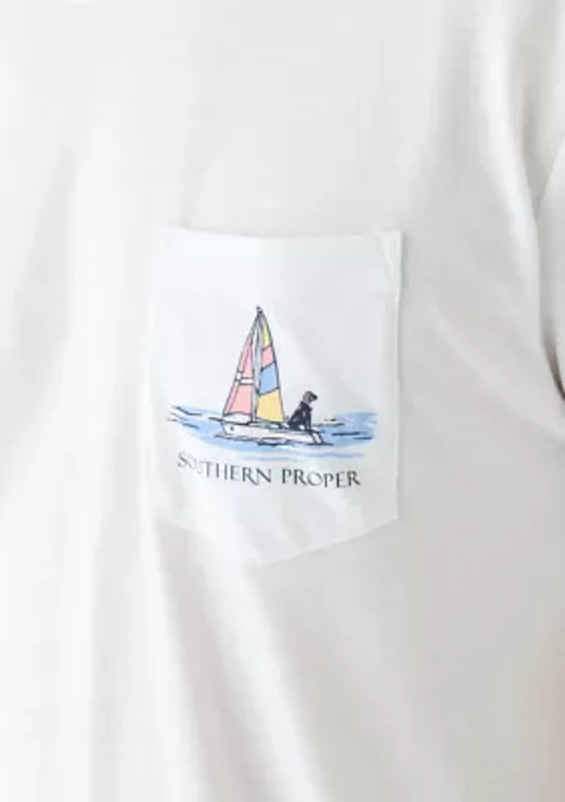 Men's Short Sleeve Sailboat Graphic T-Shirt
