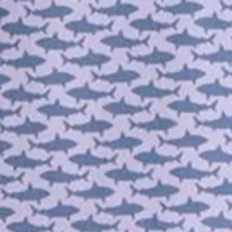 Big & Tall Orchid Bloom Shark Printed Polo Shirt