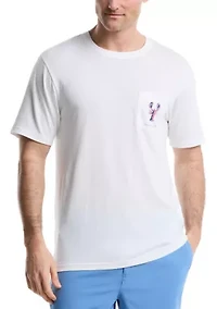 Patriotic Lobster Graphic T-Shirt