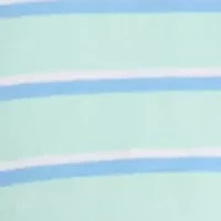 Short Sleeve Two Tone Stripe Polo Shirt