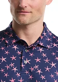 Big & Tall Printed Polo Shirt