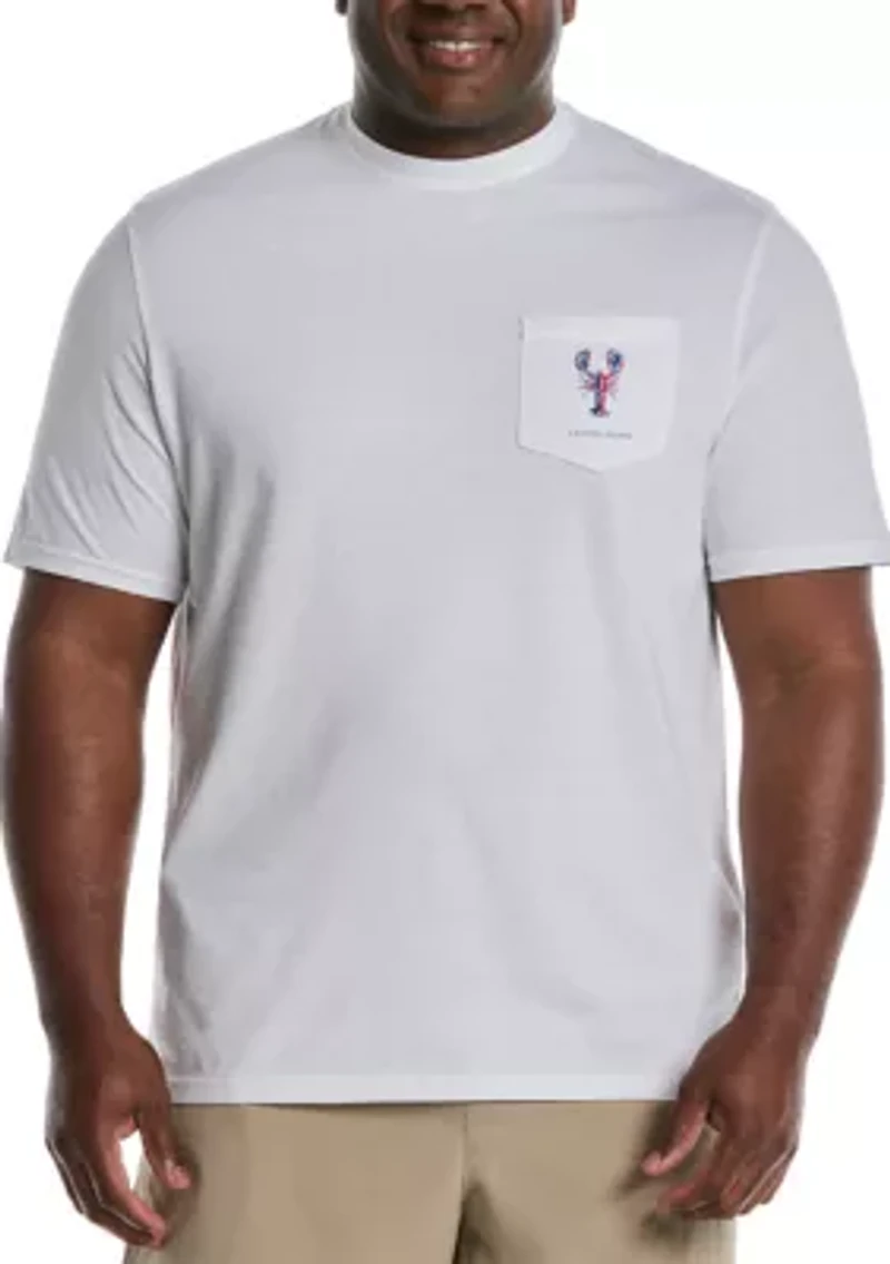 Big & Tall Patriotic Lobster Graphic T-Shirt