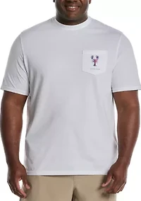 Big & Tall Patriotic Lobster Graphic T-Shirt