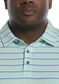 Big & Tall Two Tone Stripe Polo Shirt