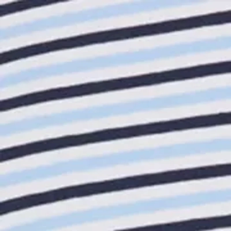 Men's Short Sleeve Striped Polo Shirt