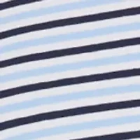 Men's Short Sleeve Striped Polo Shirt
