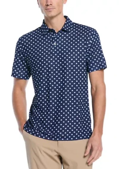 Men's Shell Print Polo Shirt