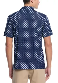Men's Shell Print Polo Shirt