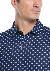 Men's Shell Print Polo Shirt