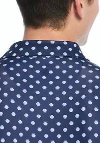 Men's Shell Print Polo Shirt