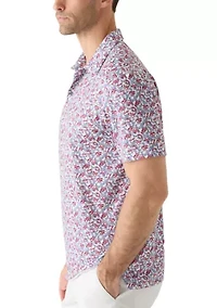 Men's Crustacean Print Polo Shirt