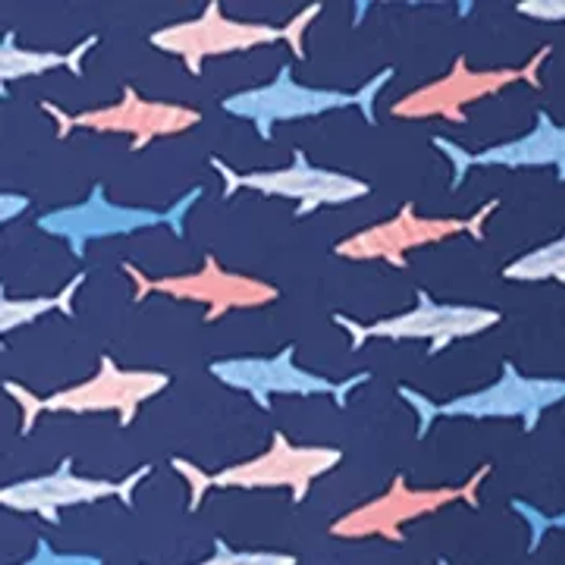 Men's Shark Print Polo Shirt