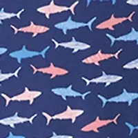 Men's Shark Print Polo Shirt