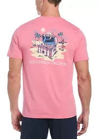 Men's Short Sleeve Drinks Treasure Graphic T-Shirt