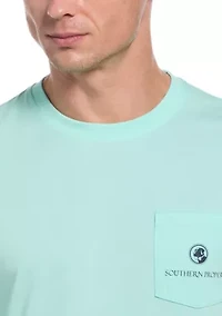 Men's Short Sleeve Boat a Bottle Graphic T-Shirt