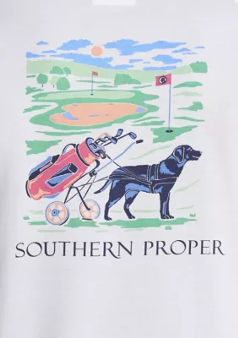 Short Sleeve Dog Caddy Graphic T-Shirt