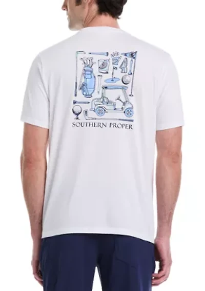 Short Sleeve Golf Items Graphic T-Shirt