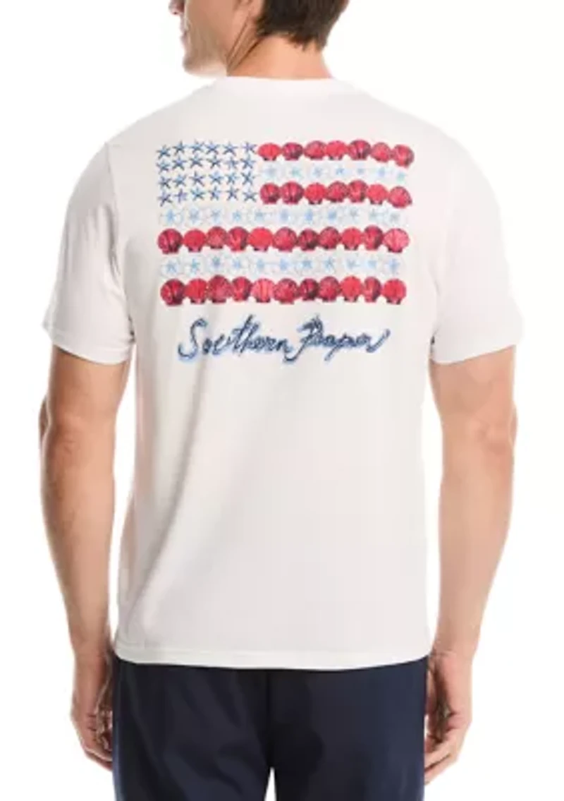 Men's Beach Flag Graphic T-Shirt