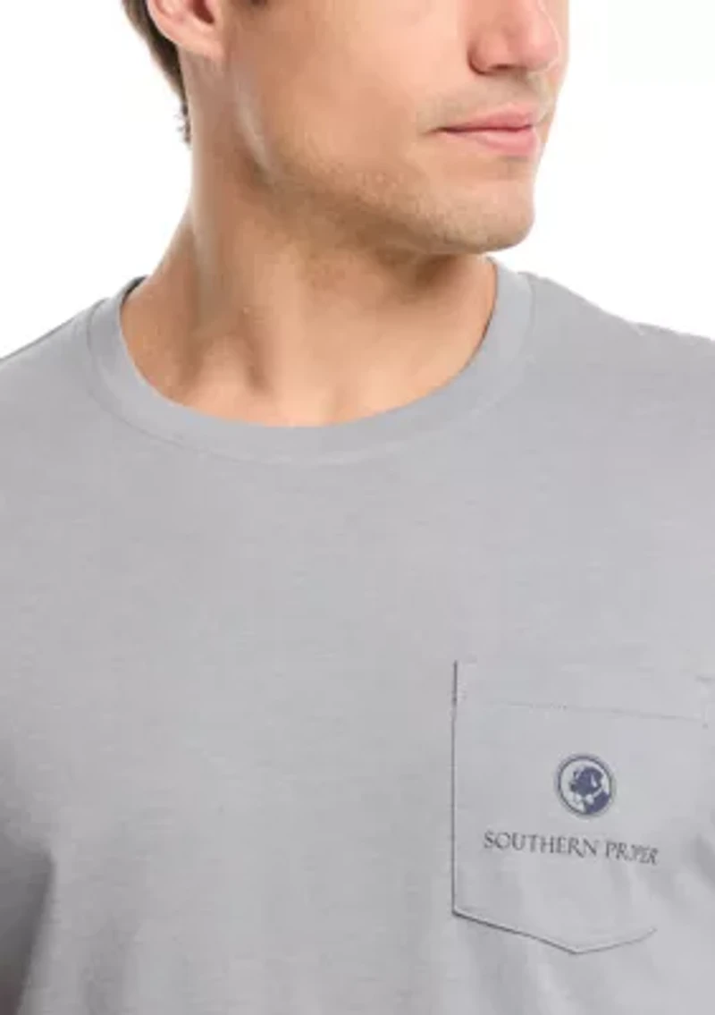 Men's Patriotic Pool Graphic T-Shirt