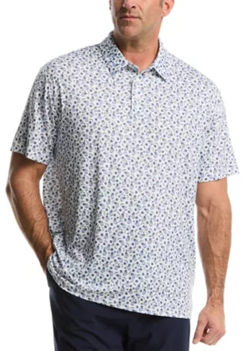 Big & Tall Spicy Drink Printed Polo Shirt