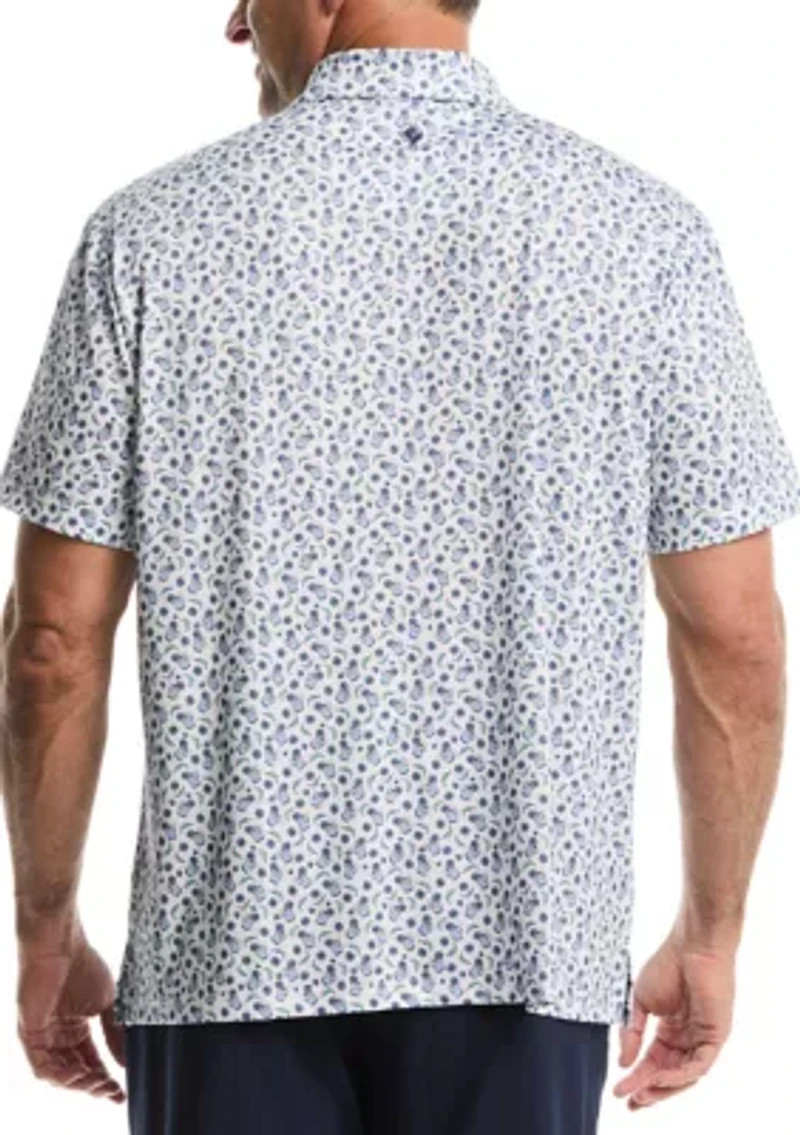 Big & Tall Spicy Drink Printed Polo Shirt