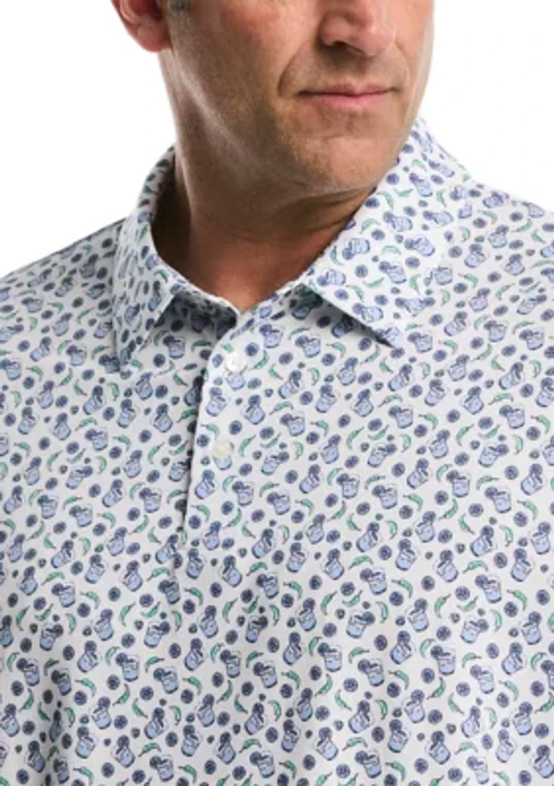 Big & Tall Spicy Drink Printed Polo Shirt