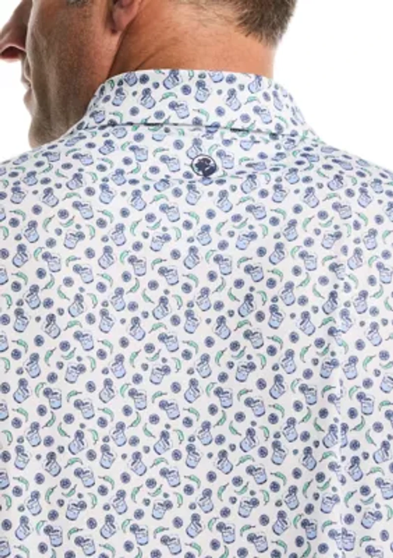 Big & Tall Spicy Drink Printed Polo Shirt