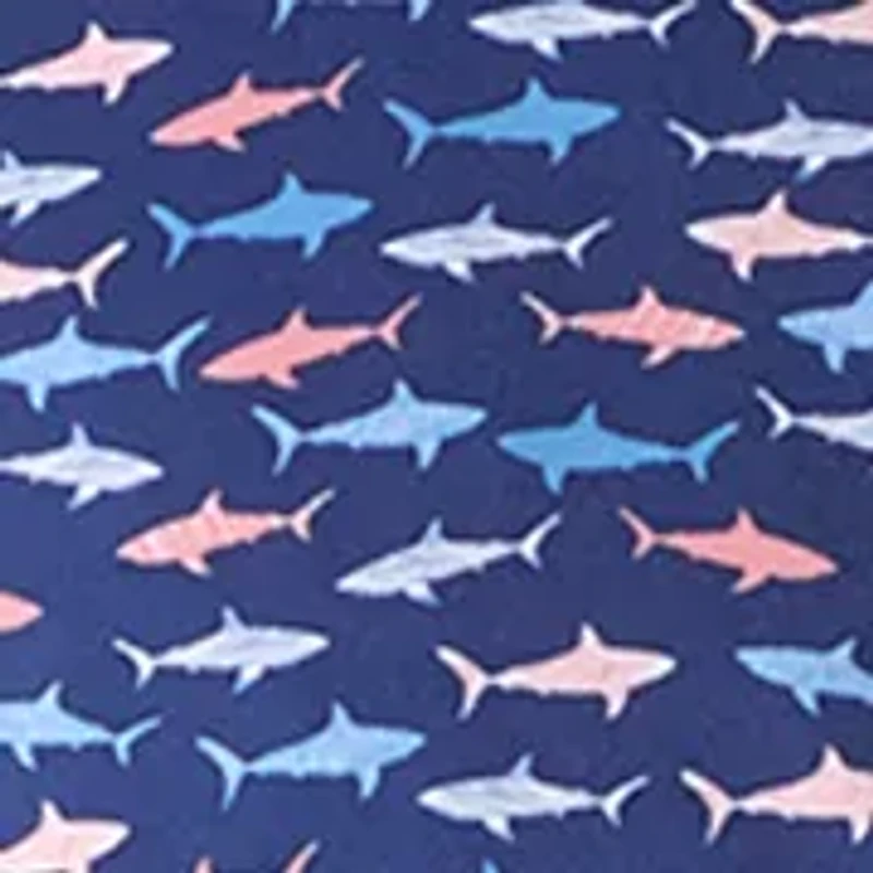Big & Tall Shark Printed Polo Shirt