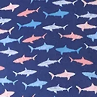 Big & Tall Shark Printed Polo Shirt