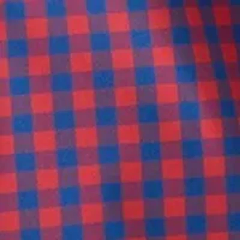 Long Sleeve Gingham Plaid Woven Shirt