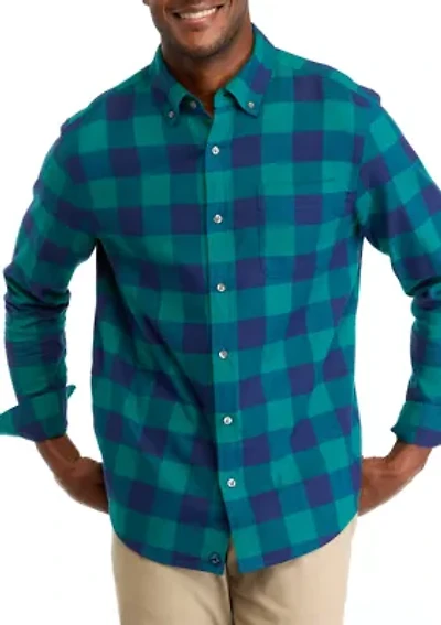 Long Sleeve Flannel Buffalo Check Shirt