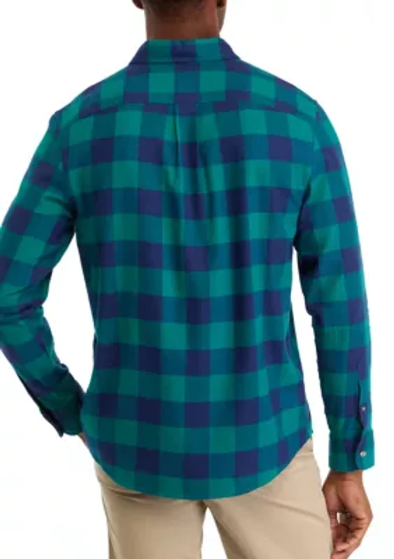 Long Sleeve Flannel Buffalo Check Shirt