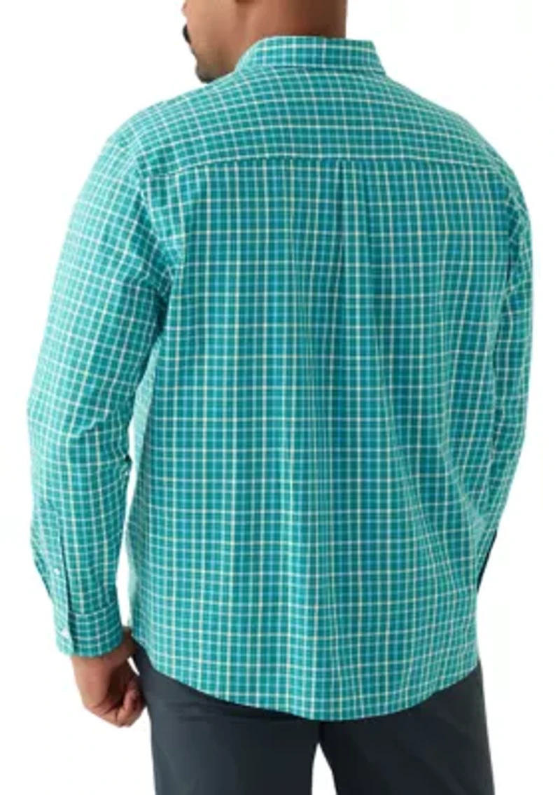 Big & Tall Long Sleeve Plaid Shirt